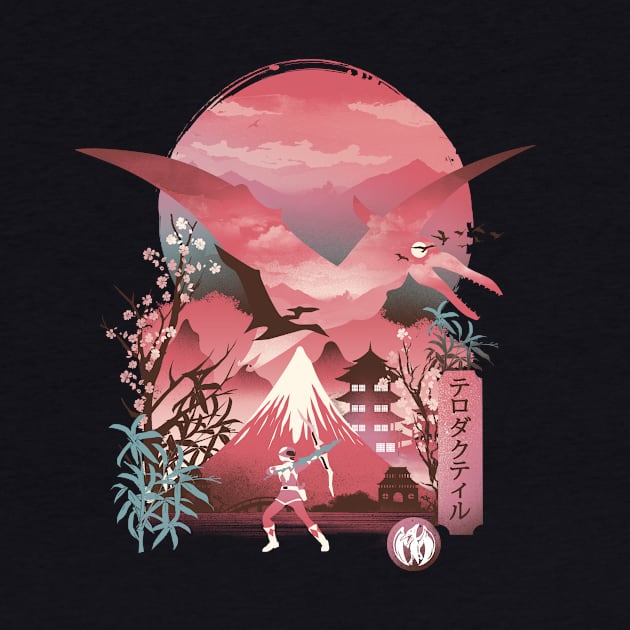 Pink Ranger Ukiyo E by DANDINGEROZZ